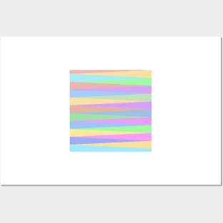 Striped colored columns background Posters and Art